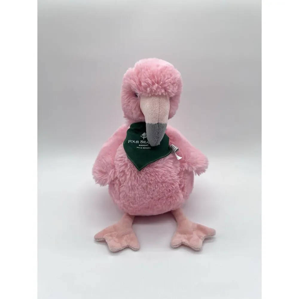 Douglas Leggie Flamingo Soft Plush Stuffed Animal Four Seasons Palm Beach 9”